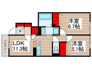 カルミアの物件間取画像